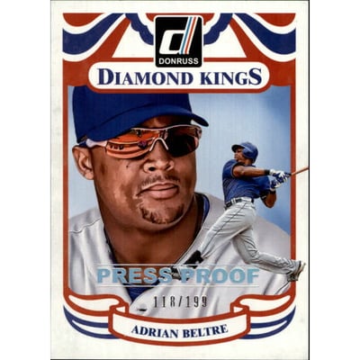 2014 Donruss Press Proofs Silver #12 Adrian Beltre DK