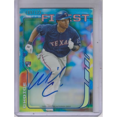 2014 Finest Rookie Autographs Blue Refractors #RAMC Michael Choice