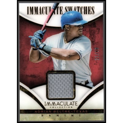 2014 Immaculate Collection Immaculate Swatches #33 Adrian Beltre/99