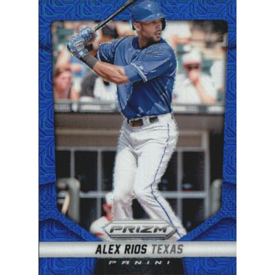 2014 Panini Prizm Prizms Blue Mojo #64 Alex Rios