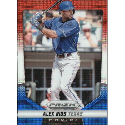 2014 Panini Prizm Prizms Red White and Blue Pulsar #64 Alex Rios