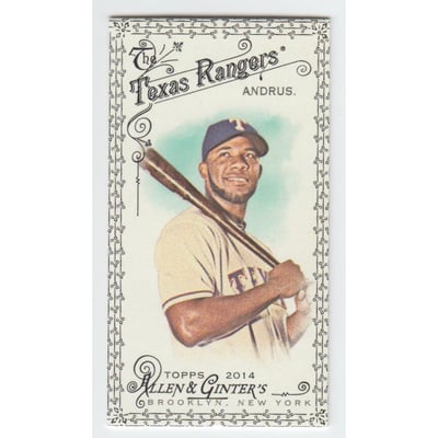 2014 Topps Allen and Ginter Mini Black #335 Elvis Andrus