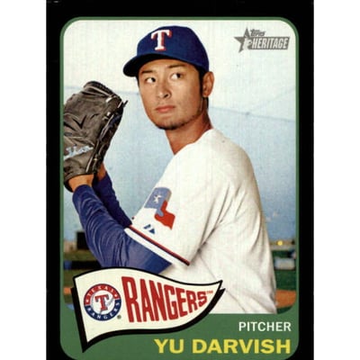 2014 Topps Heritage Black Border #THC444 Yu Darvish