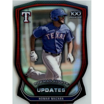 2015 Bowman Chrome Bowman Scouts Update Die Cut #BSUNM Nomar Mazara
