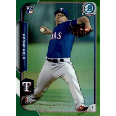 2015 Bowman Chrome Green Refractors #170 Keone Kela