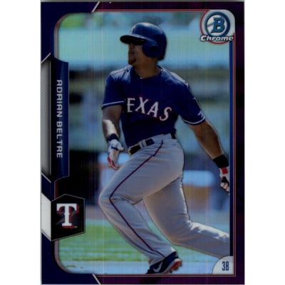 2015 Bowman Chrome Purple Refractors #144 Adrian Beltre