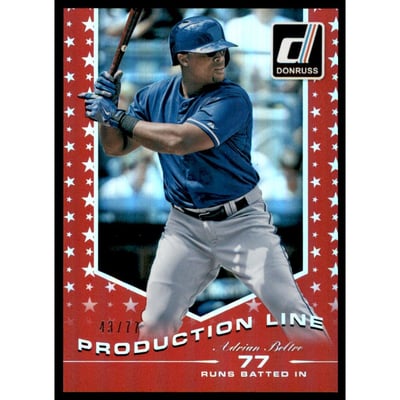 2015 Donruss Production Line Red #5 Adrian Beltre/77