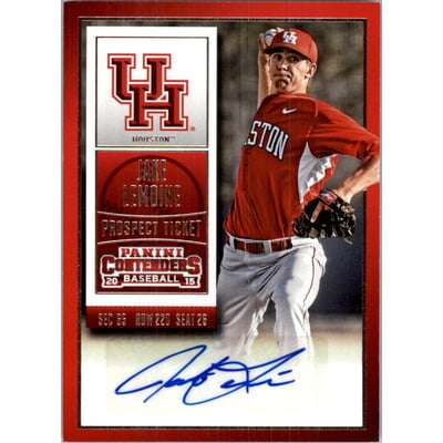 2015 Panini Contenders Prospect Ticket Autographs #46 Jake Lemoine
