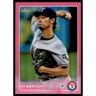 2015 Topps Chrome Pink Refractors #187 Yu Darvish