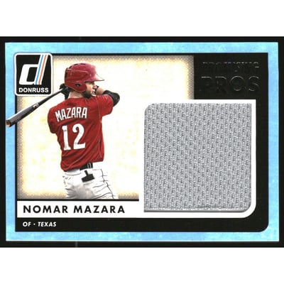 2016 Donruss Promising Pros Materials #PPMNM Nomar Mazara