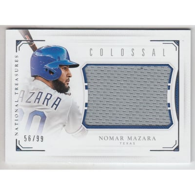 2016 Panini National Treasures Colossal Materials #CNM Nomar Mazara/99