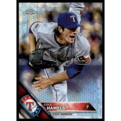 2016 Topps Chrome Blue Wave Refractors #142 Cole Hamels