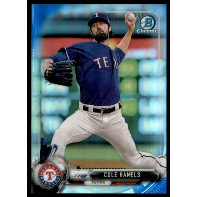 2017 Bowman Chrome Blue Refractors #24 Cole Hamels