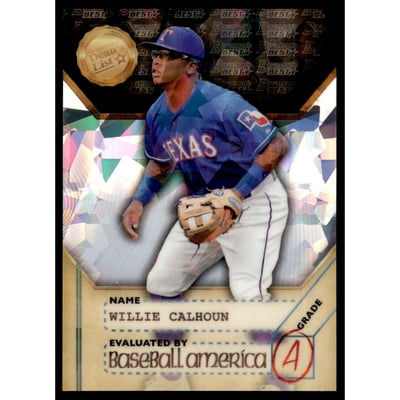 2017 Bowman's Best Baseball America's Dean's List Atomic Refractors #BADLWC Willie Calhoun