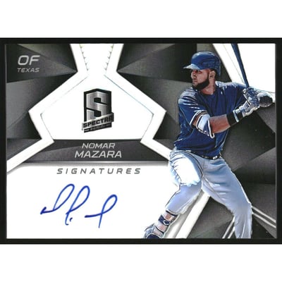 2017 Panini Spectra Signatures #18 Nomar Mazara/199