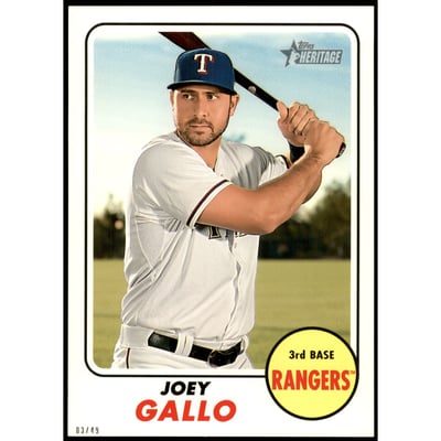 2017 Topps Heritage 5x7 #503 Joey Gallo