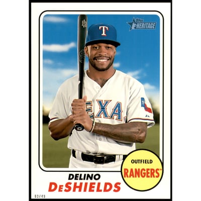 2017 Topps Heritage 5x7 #648 Delino DeShields