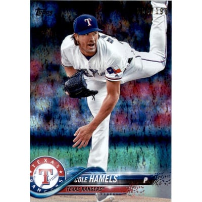 2018 Topps Factory Set Foilboard #371 Cole Hamels