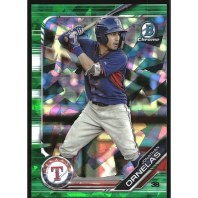 2019 Bowman Chrome Draft Sapphire Green #BDC136 Jonathan Ornelas