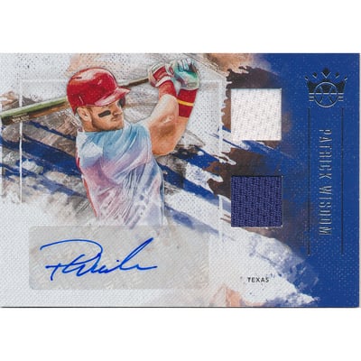 2019 Diamond Kings DK Material Signatures #39 Patrick Wisdom