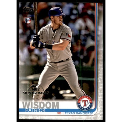 2019 Topps Factory Set 582 Montgomery #578 Patrick Wisdom