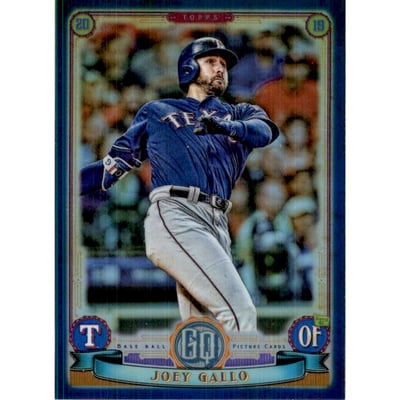 2019 Topps Gypsy Queen Chrome Box Toppers Indigo Refractors #124 Joey Gallo