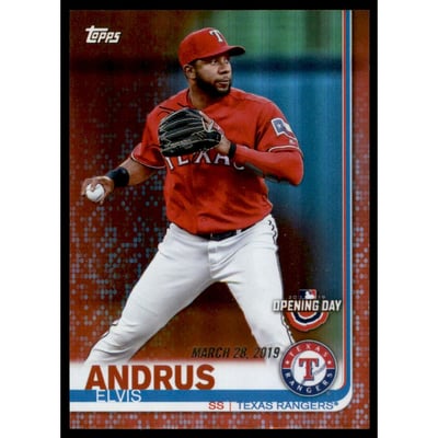 2019 Topps Opening Day Red Foil #180 Elvis Andrus