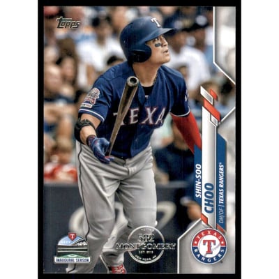 2020 Topps Factory Set 582 Montgomery Club #518 Shin-Soo Choo