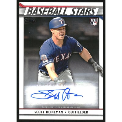 2020 Topps Update Baseball Stars Autographs #BSASH Scott Heineman