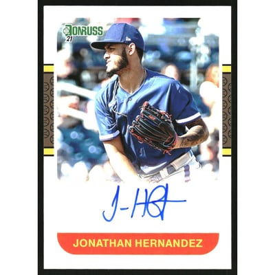 2021 Donruss Retro '87 Signatures #33 Jonathan Hernandez