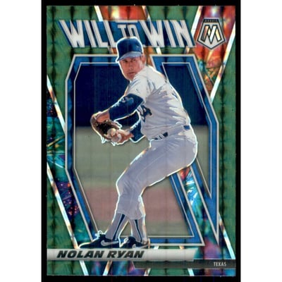 2021 Panini Mosaic Will to Win Mosaic Green #9 Nolan Ryan