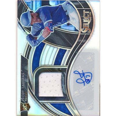 2021 Select Rookie Jersey Autographs Holo #3 Leody Taveras