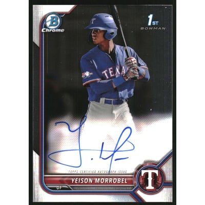 2022 Bowman Chrome Prospect Autographs #CPAYML Yeison Morrobel