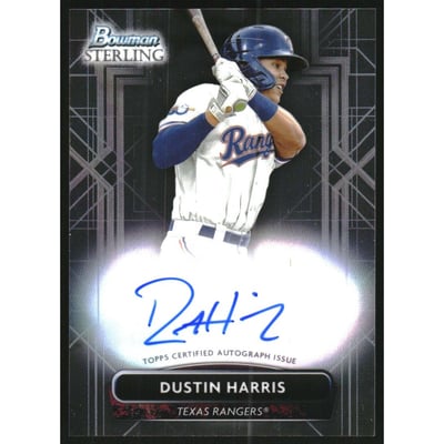 2022 Bowman Sterling Prospect Autographs #PADH Dustin Harris