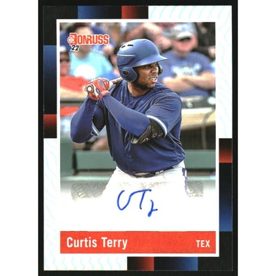 2022 Donruss Retro '88 Signatures Holo #34 Curtis Terry