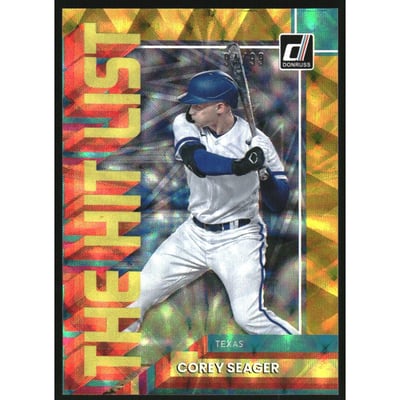 2022 Donruss The Hit List Gold #12 Corey Seager