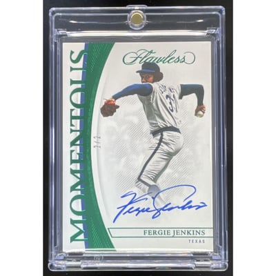 2022 Flawless Momentous Emerald #MA-FJ Fergie Jenkins Auto /2
