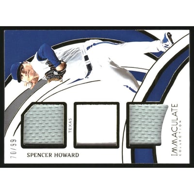2022 Immaculate Collection Immaculate Materials Trios #3 Spencer Howard/99