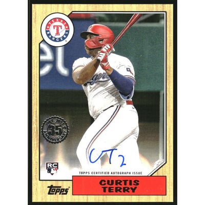 2022 Topps '87 Topps Autographs #87BACT Curtis Terry