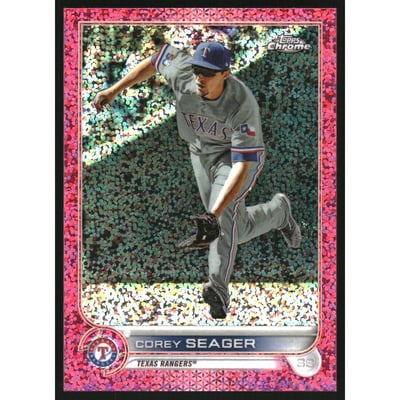 2022 Topps Chrome Magenta Speckle Refractors #101 Corey Seager