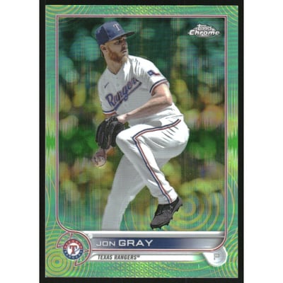 2022 Topps Chrome Sonic Green Yellow Sonic Refractors #23 Jon Gray