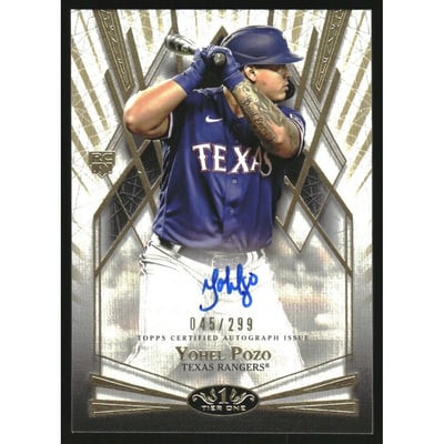 2022 Topps Tier One Break Out Autographs #BOAYP Yohel Pozo/299