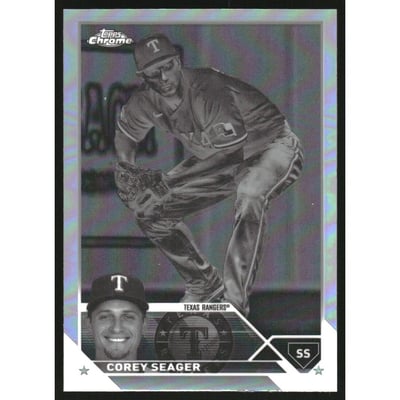 2023 Topps Chrome Negative Refractors #45 Corey Seager