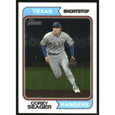 2023 Topps Heritage Chrome #22 Corey Seager