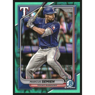 2024 Bowman Chrome Aqua RayWave Refractors #6 Marcus Semien