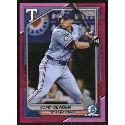 2024 Bowman Chrome Fuchsia Refractors #20 Corey Seager