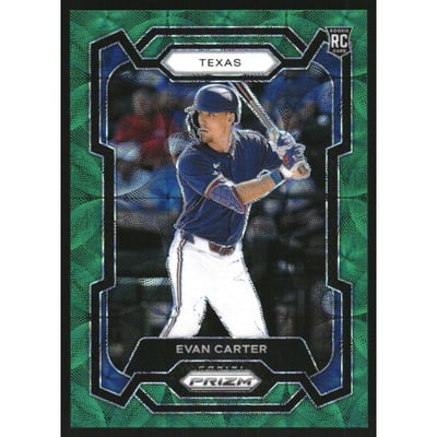 2024 Panini Prizm Prizms Green Scope #274 Evan Carter