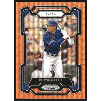 2024 Panini Prizm Prizms Orange Wave #31 Dustin Harris