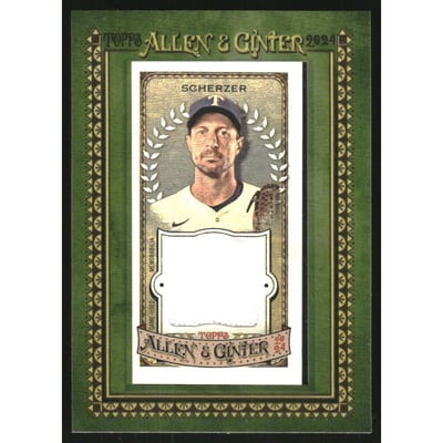 2024 Topps Allen and Ginter Mini Framed Relics #MFRMS Max Scherzer