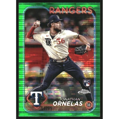 2024 Topps Chrome Green Sonar Refractors #74 Jonathan Ornelas